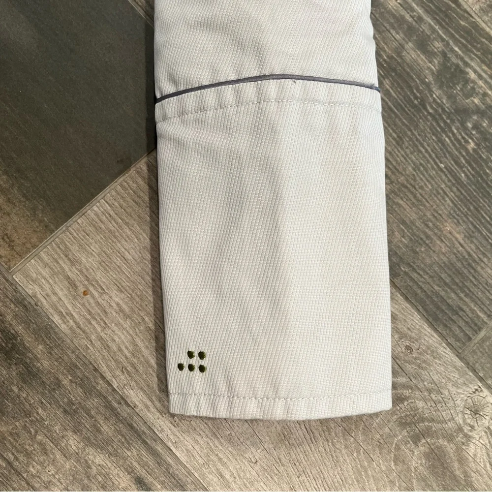 SOIA & KYO Anthropologie Gray Cotton Oversized Collar Trench Coat, Size Small - Picture 6 of 11